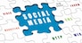 Pieces of puzzle with media terms on it