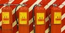 Fire extinguishers on a wall, ready for use