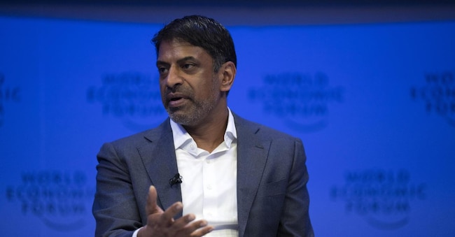  Vas Narasimhan, CEO Novartis, al World Economic Forum (WEF) in Davos,  EPA/GIAN EHRENZELLER