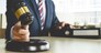 Justice and Law concept. lawyer working at courtroom, selective focus