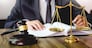 gavel and soundblock of justice law and lawyer working on wooden desk background