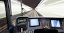 The cockpit of a modern subway, as it drives through a station