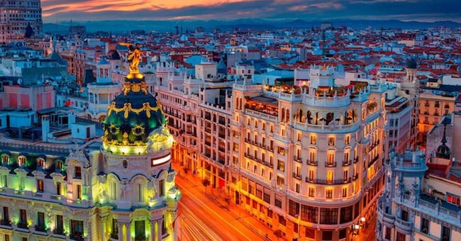 Una veduta di Madrid