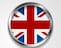 United Kingdom of Great Britain metal button flag
