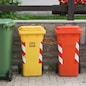 Trash Containers for Garbage Separation: plastic, glass, aluminium, paper and food