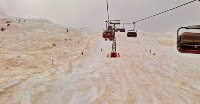 La neve rossa al Mottolino