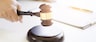 Justice and Law concept. lawyer working at courtroom.