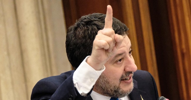 Il Ministro alle Infrastrutture e trasporti Matteo Salvini