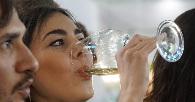 Inaugurazione del Vinitaly, oggi 14 aprile 2024. ANSA/ANDREA MEROLA NPK