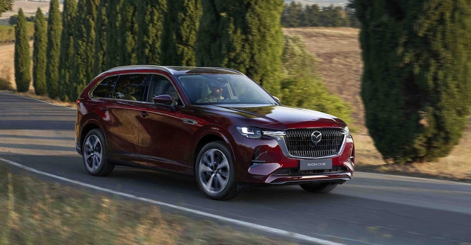 Mazda CX-80, the seven-seater super SUV makes its debut: diesel or plug-in.  Sizes and prices