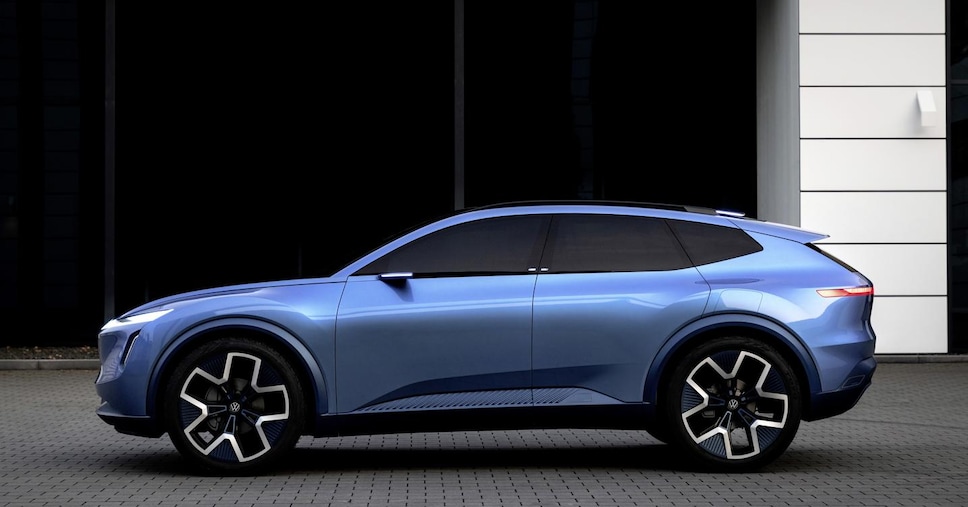 Beijing Motor Show, Volkswagen with the ID concept car.  Code relaunches the electric car challenge on the Chinese market