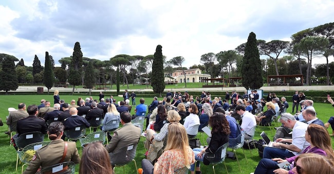 Un momento della presentazione della 91esima edizione del concorso ippico internazionale ufficiale di Roma - Master d’Inzeo