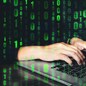 Hacker using keyboard typing bad data into computer online system and spreading to global stolen personal information. Cyber security concept