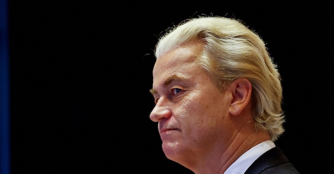 Il leader del Partito per la libertà Pvv Geert Wilders, vincitore delle ultime elezioni in Olanda 