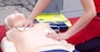First aid training using automated external defibrillator device - AED