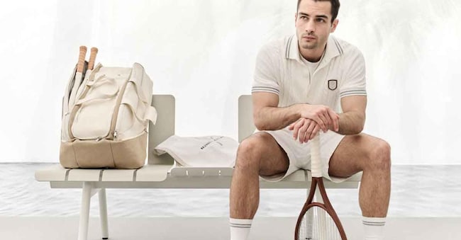Creazioni della capsule collection Tennis Sets di Brunello Cucinelli 