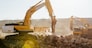 The work of construction equipment on demolition of buildings