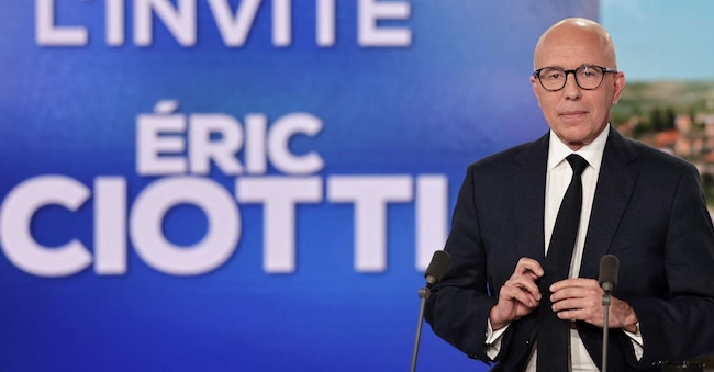 Il presidente dei Républicains Eric Ciotti