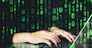 Hacker using keyboard typing bad data into computer online system and spreading to global stolen personal information. Cyber security concept