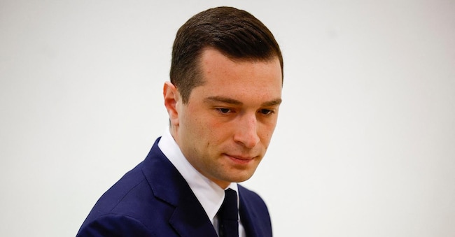 Jordan Bardella, presidente del Rassemblement national e candidato primo ministro del partito