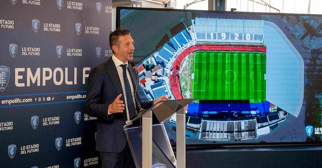 Gianmarco Lupi, Empoli FC: presentazione ufficiale del progetto di riqualificazione dello stadio ( Photo Jennifer Lorenzini/LaPresse)