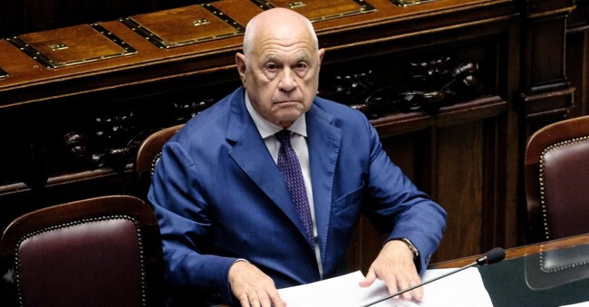 Il Ministro della Giustizia Carlo Nordio durante lo svolgimento del question time alla Camera dei Deputati a Roma, Mercoledì, 17 Luglio 2024 (foto Mauro Scrobogna / LaPresse) 

Minister of Justice Carlo Nordio in occasion of the question time in the Chamber of Deputies in Rome, Wednesday,  July 17 2024. (Photo by Mauro Scrobogna / LaPresse)