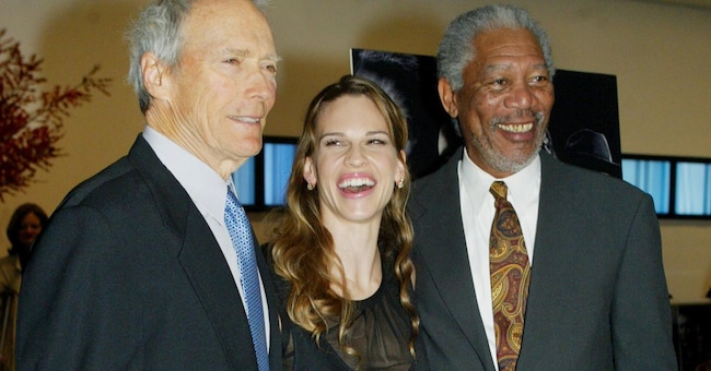 Clint Eastwood, Hilary Swank e Morgan Freeman. 
