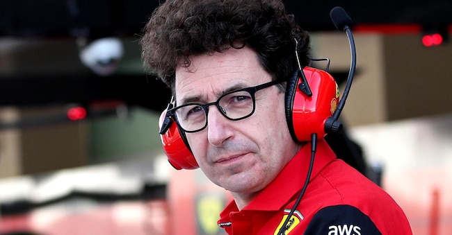 Mattia Binotto. (EPA/Ali Haider)
