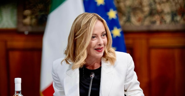 La premier Giorgia Meloni nel corso della Cabina di regia per il Pnrr, Roma, 22 luglio 2024. ANSA/ UFFICIO STAMPA PALAZZO CHIGI/ FILIPPO ATTILI 