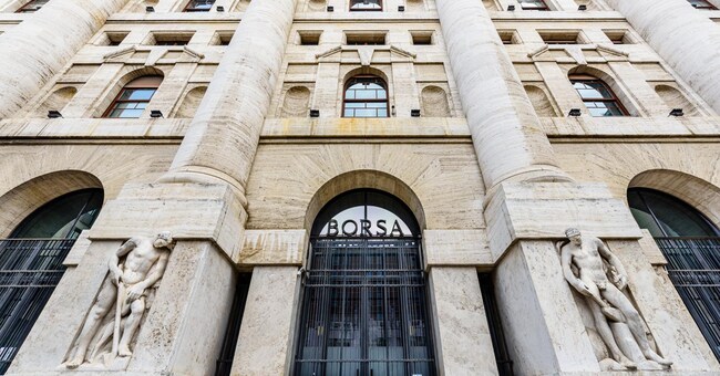 L’ingresso della Borsa di Milano