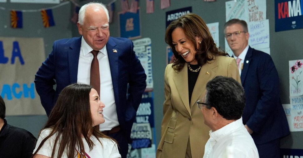 Harris in vantaggio su Trump in tre Stati in bilico
