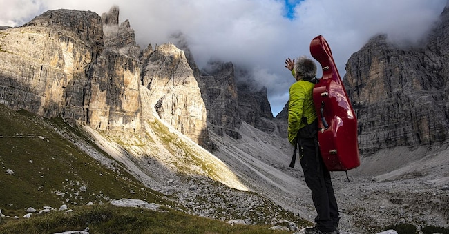 Suoni delle Dolomiti Mario Brunello (foto Pierluigi Orler Dallasega)