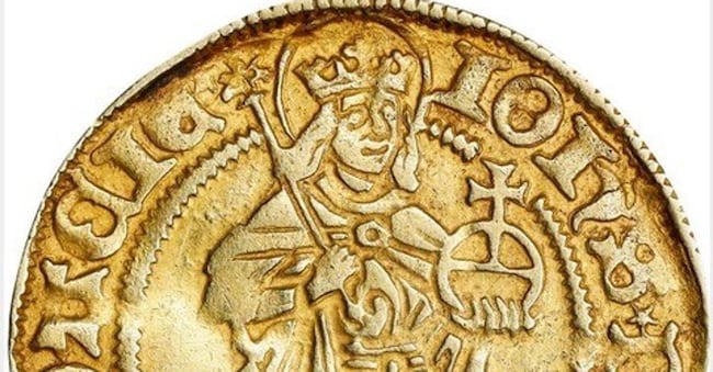 DENMARK. Goldgulden (Rhinsk Gulden), ND (ca. 1496-1497). Malmö or Copenhagen Mint