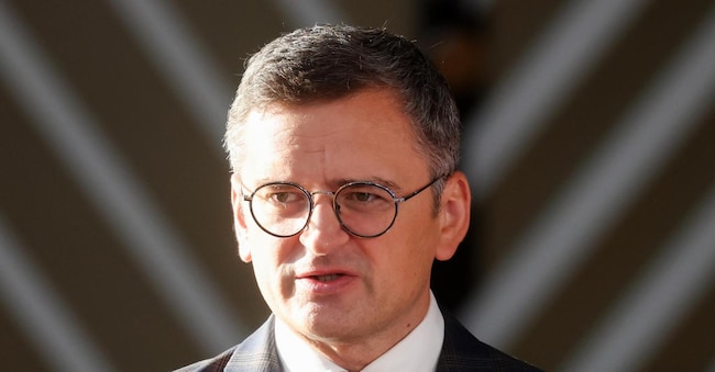 Ukrainian Foreign Minister Dmytro Kuleba   EPA/OLIVIER HOSLET