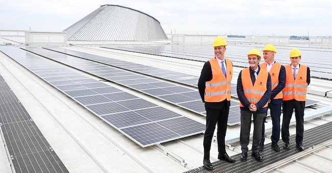 L’inaugurazione dell’impianto fotovoltaico sui tetti di Fiera Milano, a Rho, realizzato da A2A