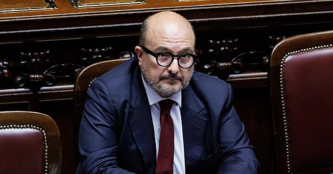 Il ministro della Cultura Gennaro Sangiuliano alla Camera dei deputati (Photo by Roberto Monaldo / LaPresse)