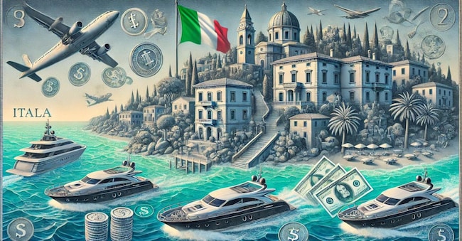 Italia sesta destinazione per milionari in fuga