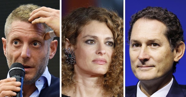 Lapo Elkann, Ginevra Elkann e John Elkann, destinatari del sequestro da oltre 74 milioni da parte della Procura di Torino per frode fiscale sull’eredità Agnelli