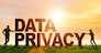 Data privacy concept in modern IT technology