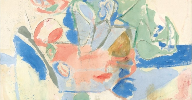 Helen Frankenthaler, Mountains and Sea, 1952. Washington, D.C., National Gallery of Art. 