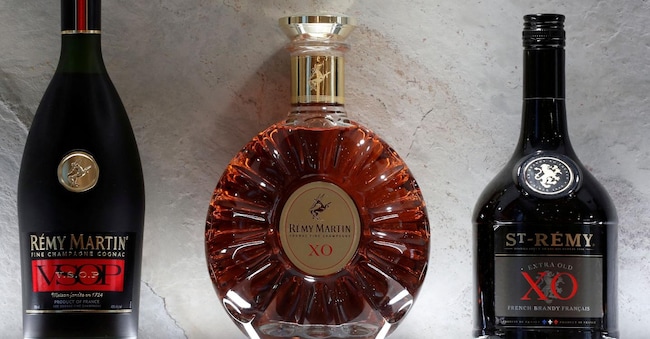 Bottiglie di Remy Martin  cognac