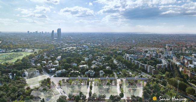 Il rendering dell’area interessata dalla rigenerazione