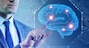 Businessman in artificial intelligence concept