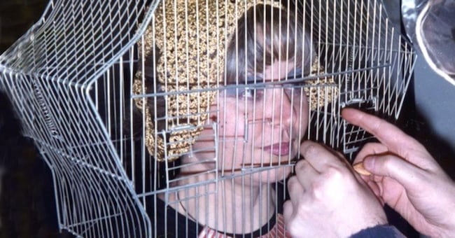 Tomaso Binga per la Ventesima Giornata del Contemporaneo, Donna in gabbia, 1975 - 2024