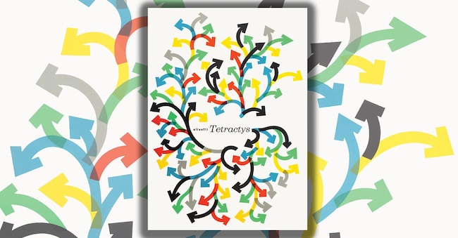 Manifesto. Giovanni Pintori, «Olivetti Tetractys». 1956 . (Copyright: Archivio privato Paolo Pintori ©Matteo Zarbo, Milano)