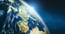 Europe climate from space. Elements of this image furnished by NASA. 3d rendering