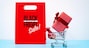 Black Friday sale, shopping cart and gift box with pocket money