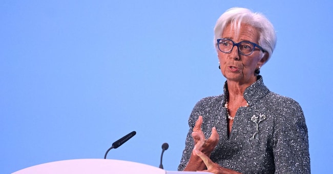  European Central Bank (ECB) President Christine Lagarde speaks to reporters following the Governing Council's monetary policy meeting in Frankfurt, Germany September 12, 2024. REUTERS/Jana Rodenbusch/File Photo