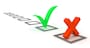 Check list Symbol over white . 3d render