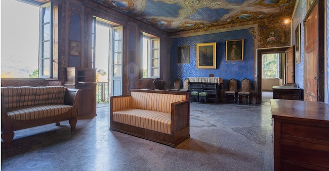 L’interno di Villa Pozzi